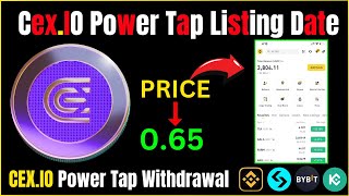 CEXIO Power Tap Withdrawal  CexIO Power Tap Listing Date [upl. by Alister]