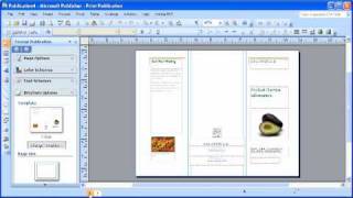 17 Microsoft Publisher 2007 Modifying A Brochure [upl. by Leena]