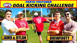 AFL GOAL KICKING CHALLENGE ft Jamo and Dylan [upl. by Prem]