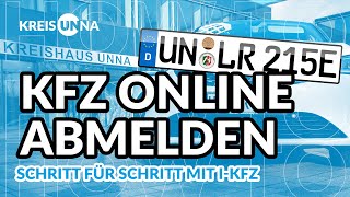 Schritt für Schritt Kfz online abmelden [upl. by Auqinet]