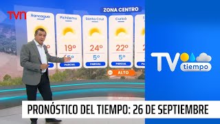 Pronóstico del tiempo Jueves 26 de septiembre 2024  TV Tiempo [upl. by Ger688]