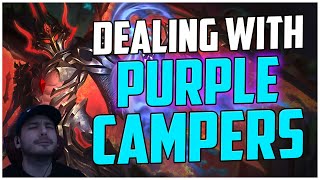 DEALING WITH PURPLE CAMPERS CHERNOBOG RANKED SMITE S10 [upl. by Julio]