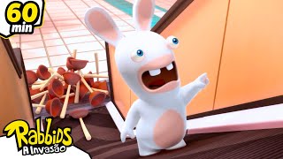 Rabbids invadem a cidade  Rabbids A Invasão Brasil  Desenho animado em português [upl. by Carrillo]