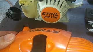 Revisão geral Roçadeira Stihl FS 130Fourmix [upl. by Tai]