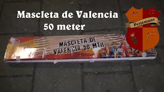 Mascleta de Valencia  Pyro Valencia 50 meter traca Fireworks [upl. by Akiv]