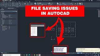 HOW TO SOLVE AUTOCAD FILE SAVING ISSUES  FILE IS WRITE PROTECTED  ONE OR MORE OBJECTS IN DRAWING [upl. by Ahsele]