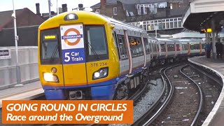 Race The Tube  Going Round in Circles on the Overground [upl. by Dranik]