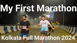 My First Marathon Experience  Kolkata Full Marathon 2024  Dos and Donts for your first Marathon [upl. by Anilac]