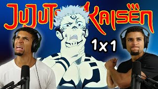 Twins FIRST TIME WATCHING Jujutsu Kaisen  1x1 REACTION [upl. by Eed]