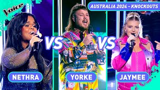 Jaymee Nethra amp Yorke Full Knockouts Performances  The Voice Australia 2024 [upl. by Emina]