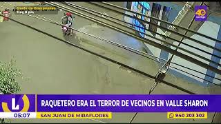 🔴SAN JUAN DE MIRAFLORES ternas atraparon a un robacelulares en Valle Sharon [upl. by Ynna547]