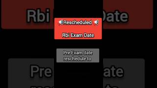 RBI Assistant exam date extended rbi viralshorts [upl. by Adnih937]