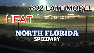 602 Late Model Crate Racing HEAT View from the stands northflorida Speedway 7132024 [upl. by Desai]