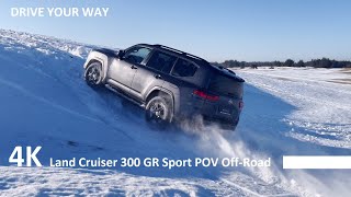 Toyota Land Cruiser 300 POV Off Road Drive Max Speed Test Mud Sand Snow Drive  LC300 GR Sport [upl. by Gillmore62]