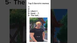 Top 5 Genshin memes 11 genshinimpact genshinmemes genshinshorts genshinedit [upl. by Tadich]