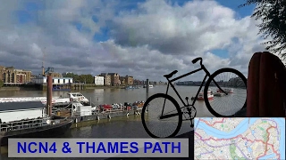 Thames Cycle Path from the Tower to Greenwich 15 of 18 LCL videos [upl. by Anaib514]