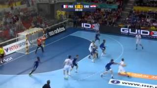 France v Croatia Quarter Final 1st HALF handball 2013 [upl. by Giraldo593]