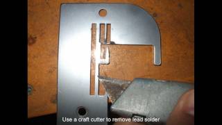 Overlocker Needle Plate Repair [upl. by Enelyam]