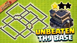 Th9 war base with linkUnbeaten base Clash of Clans [upl. by Rehctaht]