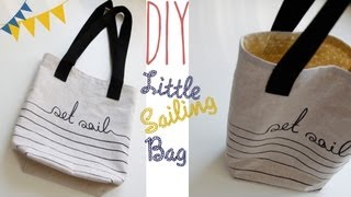 DIY quotLittle Sailing Bagquot Tasche selber nähen [upl. by Caleb]