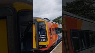 Class 158 passing Wymondham [upl. by Nalorac]