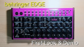 behringer EDGE  First Look amp Demo  Semi Modular Percussion Synthesiser [upl. by Can836]