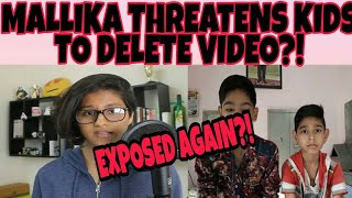 MALLIKA THREATENS KIDS CHODU TO DELETE VIDEO MALLIKA EXPOSED AGAIN [upl. by Volny]