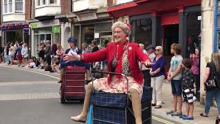 Granny Turismo join in the Swanage Carnival Procession 2022 [upl. by Uriel]