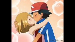 ASH X SERENA HISTORY AND KISS  AMOURSHIPPING ❤💚💙  POKEMON AMV XYZ  2019 [upl. by Barclay]