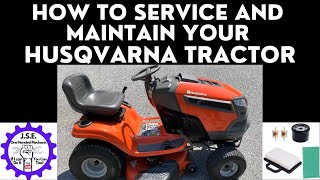 How to Service and Maintain Husqvarna Lawn Tractor [upl. by Seraphine]