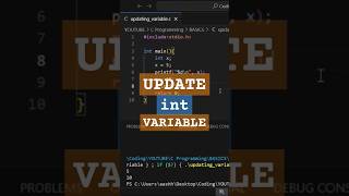 💯Updating INT Variables  Hindi  C Language trending viral shorts shortsfeed coding [upl. by Mauro540]