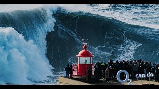 Surfing the Unsurfable How we surfed possibly the biggest wave ever at Nazare [upl. by Retlaw]