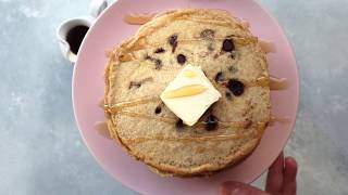 whole grain chocolate chip pancakes [upl. by Thomajan]