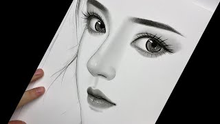 Learn to draw Hyper Realistic Eyes Step by step Charcoal Pencil  How to Draw [upl. by Evalyn755]