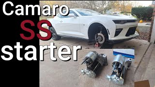 2016 Camaro SS starter replacement [upl. by Icam]