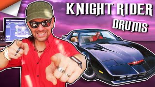 Knight Rider Theme Recreated DRUMS [upl. by Ailecnarf]