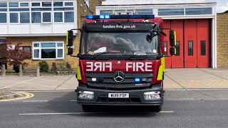 G221 Stanmore’s pump ladder responding to an emergency  LFB [upl. by Olonam]