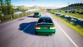 782HP HONDA CIVIC SI TUNED VS 567 BHP MITSUBISHI LANCER EVO IX FQ  ASSETTO CORSA [upl. by Maggio]