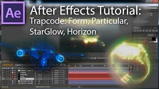 Tutorial Ae How to use Trapcode Form Particular Horizon and StarGlow English [upl. by Leonid]