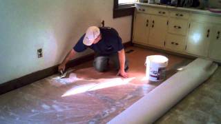 How to Cut In and Install A Vinyl Floor [upl. by Alberik]