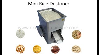 Mini Rice Destoner Mini Rice Mill Destoner Family Use Rice Destoner [upl. by Owades864]