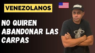 MIGRANTES VENEZOLANOS EN DENVER SON DESALOJADOS Y QUEMAN CARPAS [upl. by Ulrike]