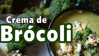 Crema de brócoli sencilla  Receta saludable [upl. by Wren638]