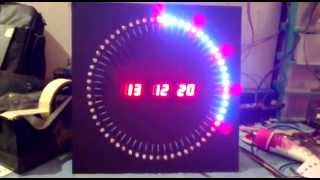 DS1307 Rotating LED Electronic Digital Clock [upl. by Rashidi]