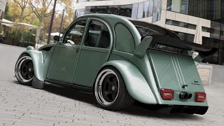 Midengine Citroen 2CV6 Thunderbucket  walkaround [upl. by Denver]