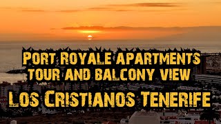 A tour of a Port Royale apartment in Los Cristianos Tenerife with stunning beautiful balcony views [upl. by Arikahc]