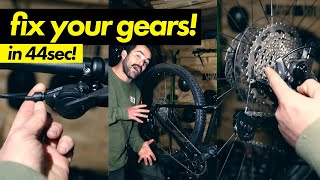 How to adjust the gears on your bike in 44 seconds [upl. by Tammy721]