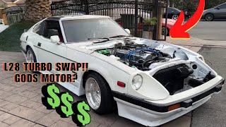 WE SWAPPED A TURBO L28 INTO OUR DATSUN 280ZX [upl. by Valentijn]