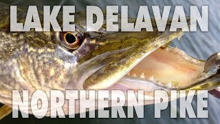 Northern Pike PERSONAL BEST at Lake Delavan Wisconsin [upl. by Bolitho]