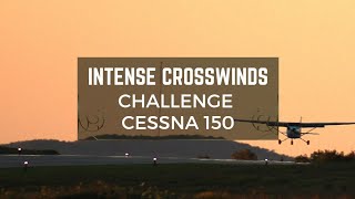 Intense Crosswinds Challenge Cessna 150 at CYOS  Pilots Skill and DecisionMaking Tested [upl. by Ayotac]